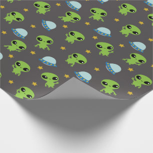 Aliens Wrapping Paper