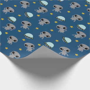 Aliens Wrapping Paper