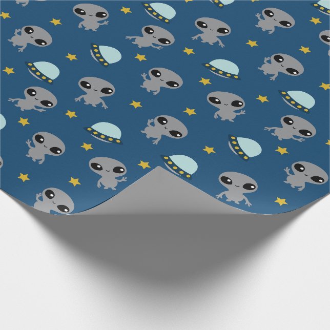 Aliens Wrapping Paper (Corner)