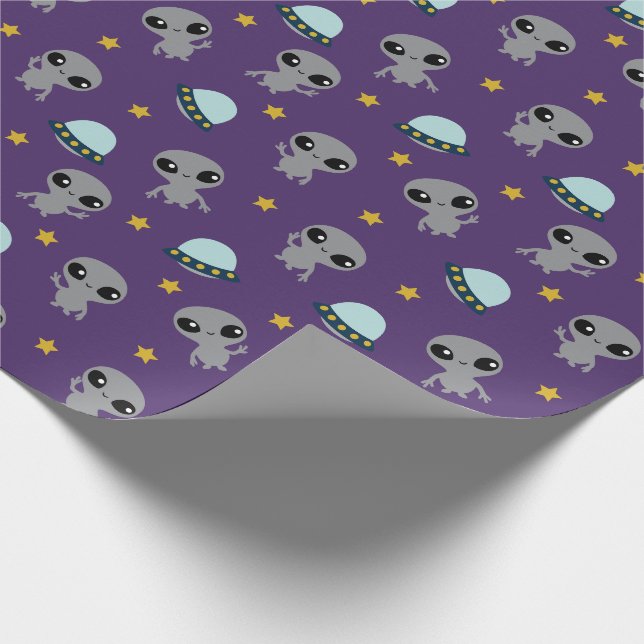 Aliens Wrapping Paper (Corner)
