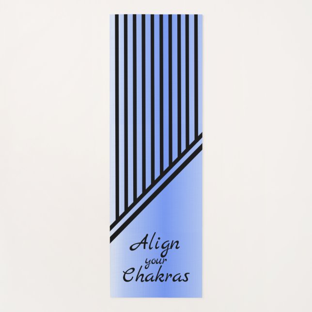 Align your Chakras Blue Yoga Mat (Front)