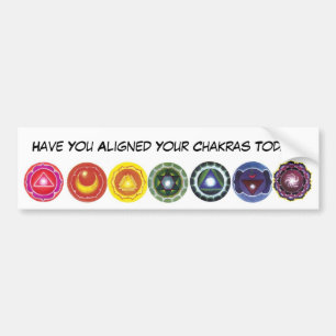 aligned chakras Bumper Sticker