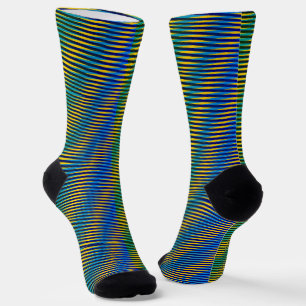 Aligned Energy   Abstract Pattern Crew Socks