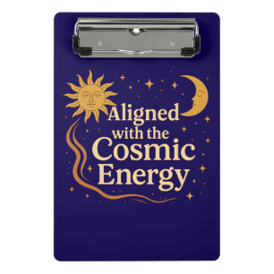 Aligned with the Cosmic Energy Boho Celestial Mini Clipboard