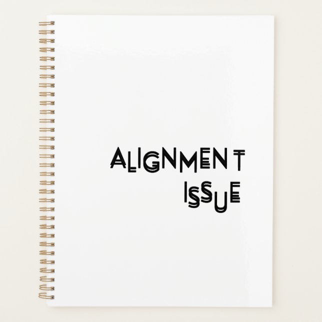 Alignment Issue Corporate Strategy Daily Planner (Front)