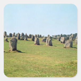 Alignment of standing stones, Megalithic Square Sticker
