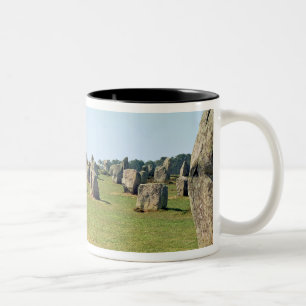 Alignment of standing stones, Megalithic Two-Tone Coffee Mug