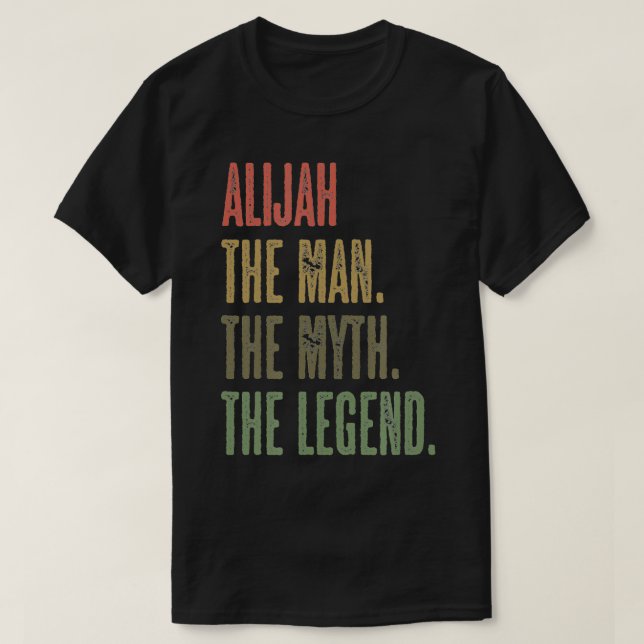 ALIJAH the Man the Myth the LEGEND  FUNNY  Men Boy T-Shirt (Design Front)