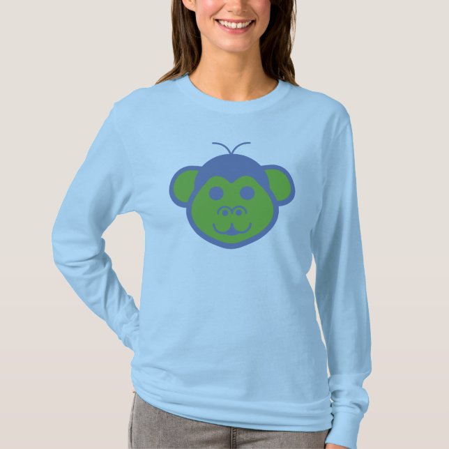 Alimon (Alien Monkey) Long Sleeve T-Shirt  (Front)