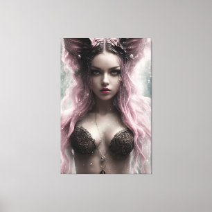 Alina The Water Fox 023 Canvas Print