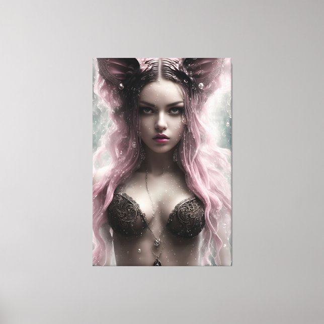 Alina The Water Fox 023 Canvas Print (Front)