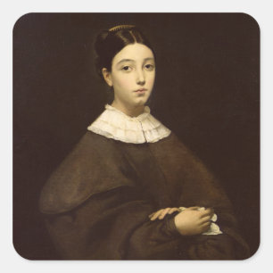 Aline Chasseriau 1835 Square Sticker