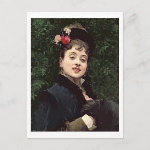 Aline Masson, the Artist's Model (oil on panel) Postcard