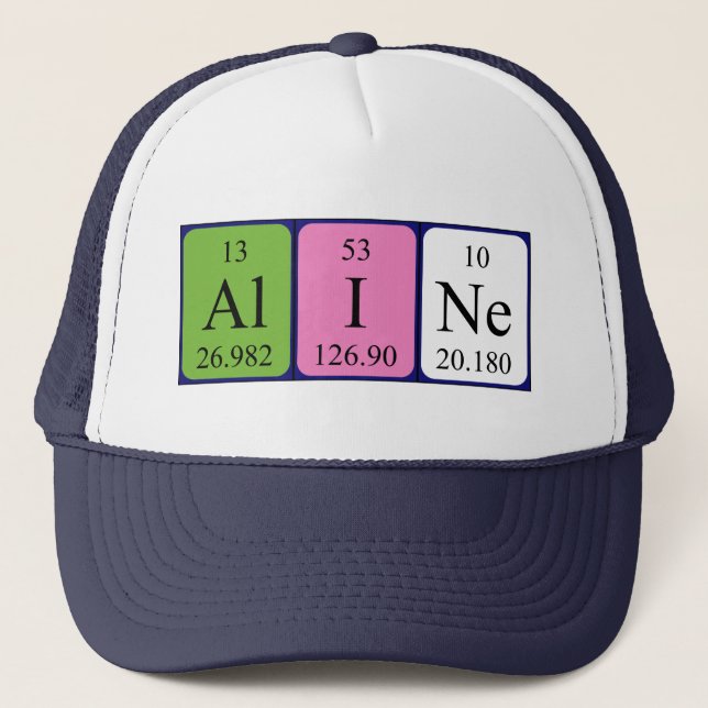 Aline periodic table name hat (Front)