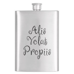 Alis Volat Propiis Hip Flask