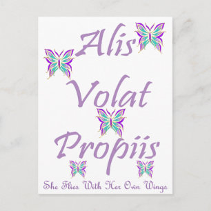 Alis Volat Propiis Postcard
