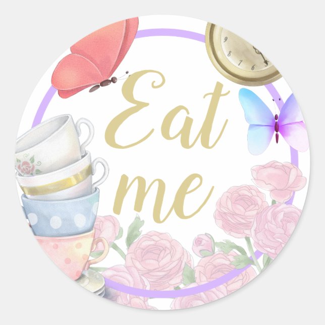 Alisa in Onederland  Classic Round Sticker (Front)