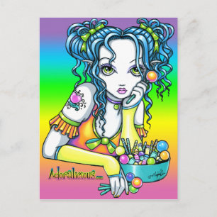 "Alisha" Candy Rainbow Fae Postcard
