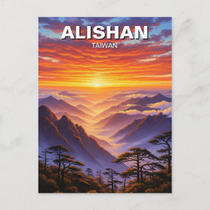 Alishan Taiwan Sunrise Postcard