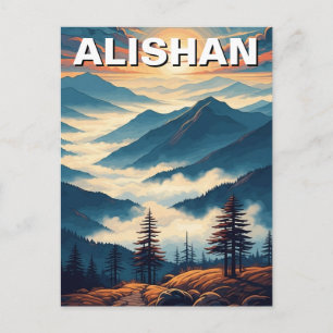 Alishan Taiwan Travel Postcard