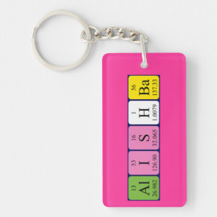 Alishba periodic table name keyring