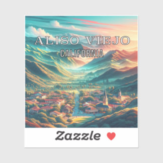 Aliso Viejo California 3 Inch Vinyl Sticker