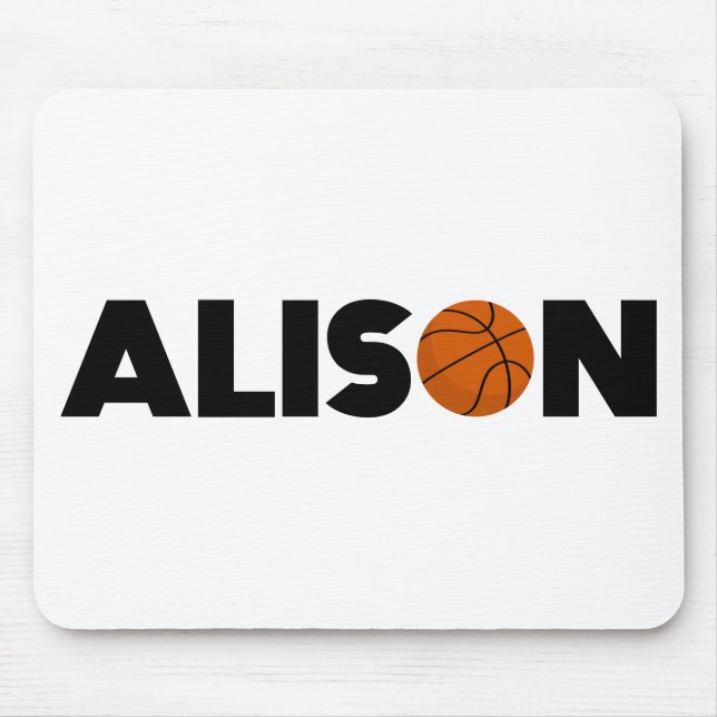 Alison Basketball Mouse Mat (Front)