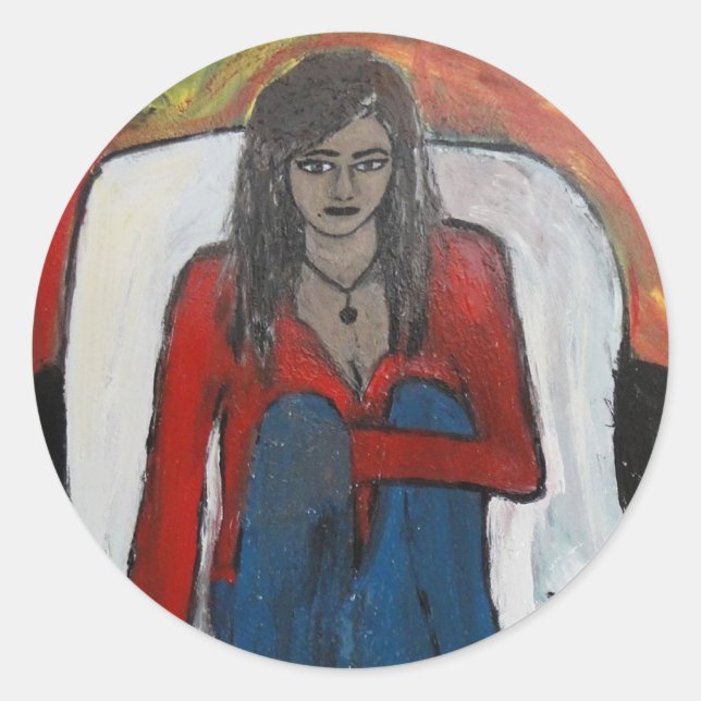 Alison Classic Round Sticker (Front)