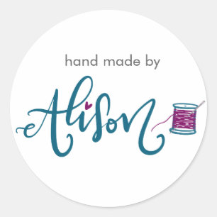 Alison Classic Round Sticker