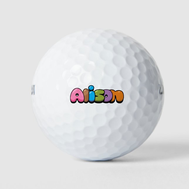 Alison Golf Balls (Front)