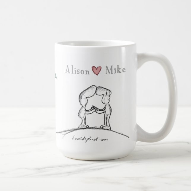 Alison heart Mike Coffee Mug (Right)