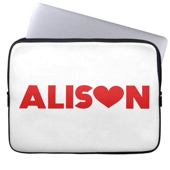 Alison Love Laptop Sleeve (Front)