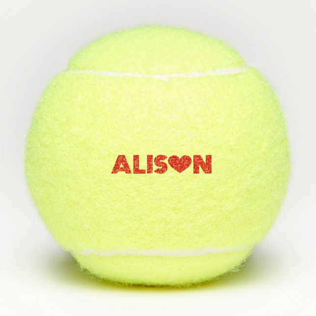 Alison Love Tennis Balls (Front)