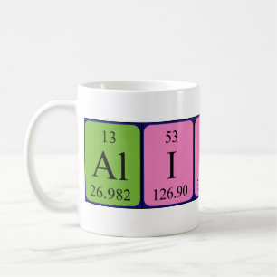 Alison periodic table name mug