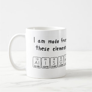 Alison periodic table name mug