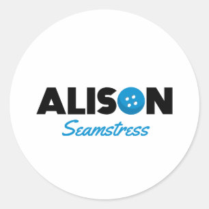 Alison Seamstress Classic Round Sticker