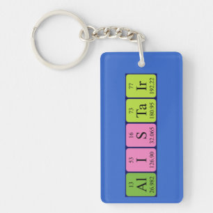 Alistair periodic table name keyring