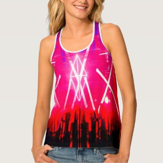 Alistra Electronic Cyber Punk Neon Rave Tank Top