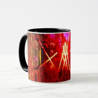 Alistra Electronic CyberPunk Fiery Red Mug