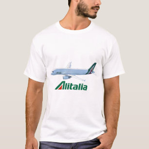 Alitalia Airlines Airbus A320 Airplane  T-Shirt