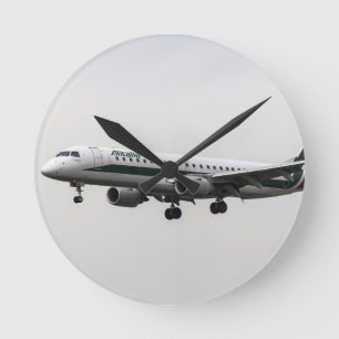 Alitalia Embraer 190 Round Clock
