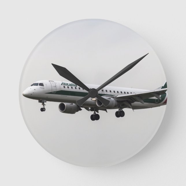 Alitalia Embraer 190 Round Clock (Front)