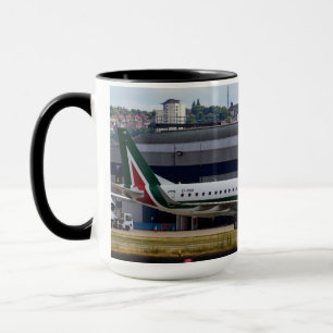 Alitalia  Embraer ERJ-190 London City Airport Mug