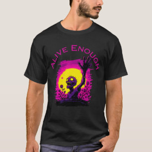 Alive Enough – Vintage Zombie Hand Graphic Tee