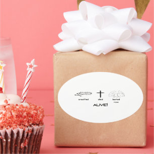 ALIVE!  Oval Stickers 20 per sheet