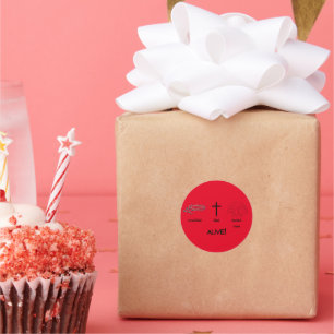 ALIVE!   RECTANGULAR STICKER