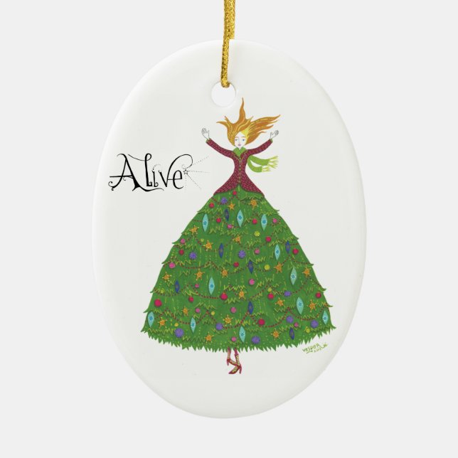 "Alive" Tree-skirt Ornament (Front)
