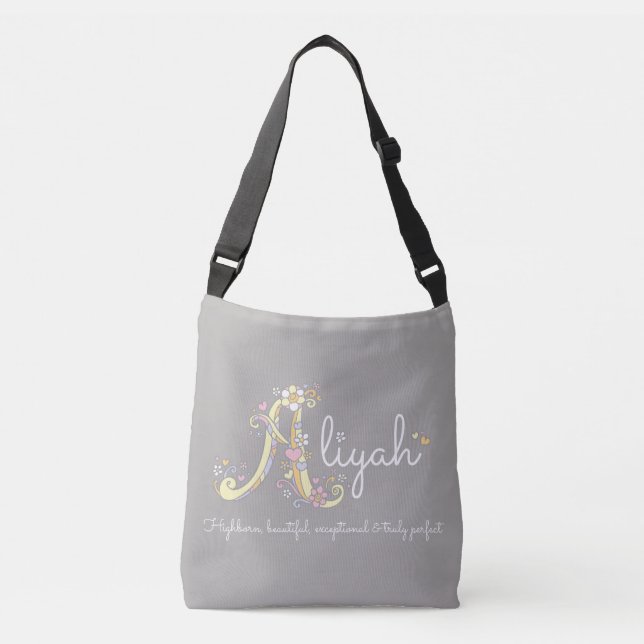 Aliyah name meaning A monogram bag (Front)