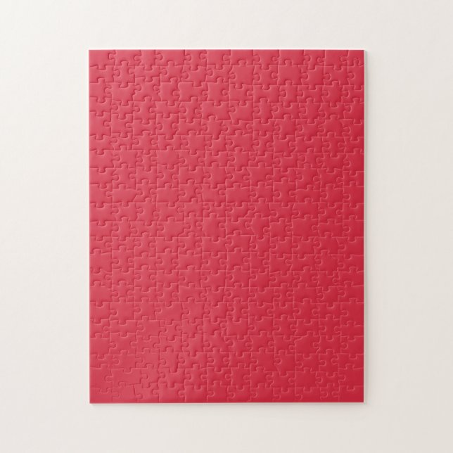 Alizarin (solid color)  jigsaw puzzle (Vertical)