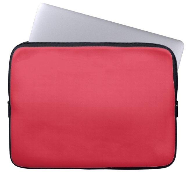 Alizarin (solid color)  laptop sleeve (Front)